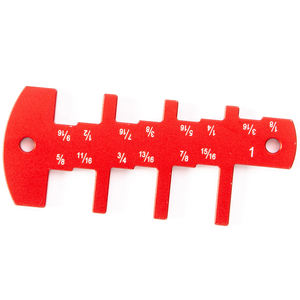 एल्यूमीनियम मिश्र धातु woodworking अंतराल गेज शासक ऊंचाई सीमा गेज टेबल देखा रूटर मापने शासक कदम गहराई नापने का यंत्र - Product Image 3