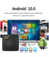 Prix d'usine D9 Pro 5G Android 10.0 Boîtier TV 4K avec processeur Quad Core WiFi double bande Garantie de 12 mois Kodi 18.1 Prise en charge DLNA