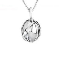 3D Planète Terre Charme Pendentif Carte Du Monde Voyage Collier Voyageur bijoux Cadeau personnalisé