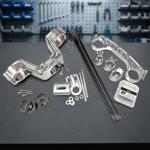 Kit de plaques d'essieu avant Yamaha Aerox 2003 Modèle FRM007 Compatible avec fourches de 45-48 mm de diamètre Ottopuntouno JF-1 FG Gubellini MIR - Product Image 2