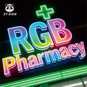 Insegne Luminose a LED 3D Personalizzate Moderne, Colorate, per Decorazione Ufficio, Illuminazione Edifici, Innovazione, Uso Automobilistico, IPX4 - Product Image 4