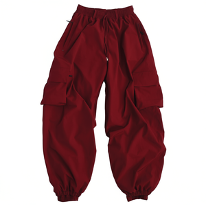 Pantalones de nieve impermeables para hombre y mujer con logotipo personalizado OEM, forro polar de poliéster, a prueba de viento, cremallera, pantalones de talla grande para deportes al aire libre - Product Image 1