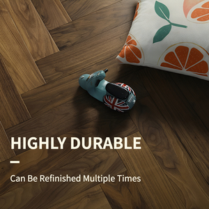 Solid Black Walnut Herringbone <strong>Flooring</strong> 460x90x18mm Hardwood Click System <strong>for</strong> Living Room Kitchen <strong>Outdoor</strong> Basement Gym Water - Product Image 4