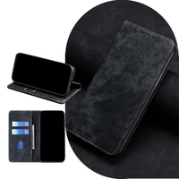 Étui portefeuille magnétique classique de couleur unie avec béquille, antichoc, et emplacements pour cartes pour Infinix Hot 60 Note 50 Pro GT 30 Smart 10