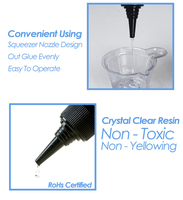 Kit de résine UV cristalline résine UV de type dur à durcissement rapide pour la fabrication de bijoux artisanaux moulage