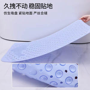 Tapis de bain en silicone 45x65cm, rectangulaire, antidérapant, tapis de douche minimaliste, couleur unie, imperméable, tapis de sol pour salle de bain - Product Image 4