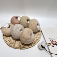 Vente en gros de fil de mohair pour enfants fil de laine mélangée pour tricoter à la main pull pour bébé