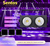 Éclairage de scène LED matriciel à deux yeux COB transfrontalier, haute puissance, blanc chaud, IP65, mariage, bar, performance