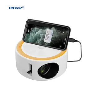 Topleo YT200 projector have meetings a high brightness helps show your professional you charm mini projectors hd 4k home