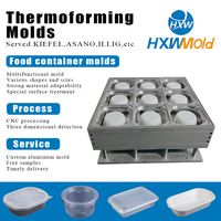 Molde de Termoformado de Aluminio Procesado por CNC, Molde Desechable para Bandejas de Alimentos, Molde para Blíster de Vajilla, para Máquina Automática de Formación de Envases