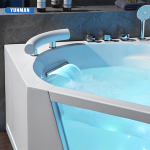 Baignoire de Luxe Moderne Portable en Acrylique Autoportante avec Hydromassage et Massage par Air, Écologique, pour 2 Personnes, Idéale pour Hôtels, Villas, Spas et Domicile - Product Image 3