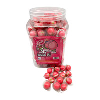 Bonbons gélifiés tendres 2g en forme de boules, saveurs variées : Planète Terre, Pastèque, Œil, Football, Mangue, Citrouille - Vente Flash