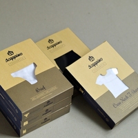 Boîte coulissante grise à manches de qualité supérieure Boîtes à tiroirs en carton à fenêtre creuse transparente transparente pour emballage de bougies, serviettes et chaussettes