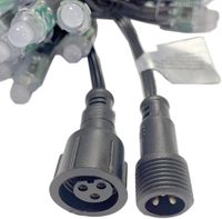 Bande lumineuse LED flexible RGB programmable 12V WS2811 100 LED, étanche, pour éclairage paysager et domestique