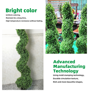 Trang trí sân vườn nhà cây nhân tạo cây Xoắn Ốc cây bonsai murraya bóng giả lụa trang trí cây - Product Image 6