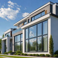 NFRC Schalldichte Doppelverglaste Isolierte Aluminium-Glasfenster Design Schlagfest Energieeffiziente Aluminiumfenster