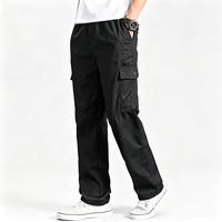 Pantalon cargo décontracté pour homme, respirant, avec cordon de serrage, multi-poches, vêtements tactiques d'extérieur, pantalon et pantalon de taille plus pour homme