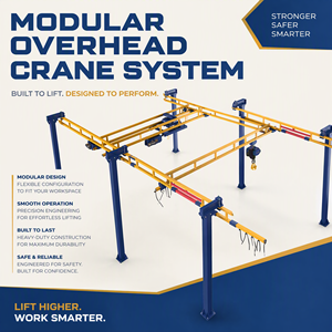 Sistema de Grúa Monorraíl de Viga Rígida de 1 y 2 Toneladas para Estaciones de Trabajo de Ensamblaje - Product Image 1