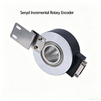 Encodeur Rotatif Incrémental à Double Arbre pour Machine Textile, Roue Synchrone 1024PPR Haute Précision IP51 6000 tr/min 5V/5-26V
