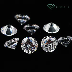 Henan hft gi gia प्रमाणित 0.5-1ct 6.5mm गोल आकार लैब उगने वाले हीरे सफेद vv उत्कृष्ट cvd सिंथेटिक हीरा निर्माता