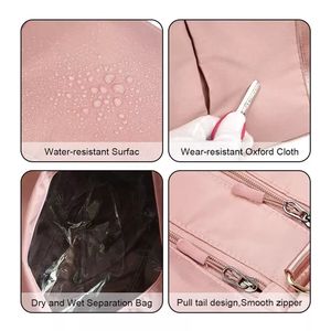 Nq ספורט מותאם אישית לוגו ניילון duffel כושר גדול יבש רטוב מופרד כושר עמיד למים - Product Image 2