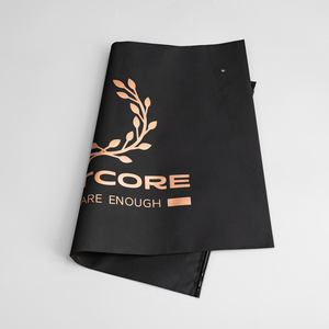 Luxury Custom Rose Gold Logo Print Black <b>Zip</b> Lock <b>Bag</b> Waterproof Beach Outfit Swim Trunks Packaging Zipper <b>Bags</b> for Travel - Product Image 4