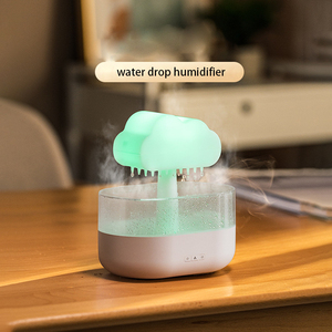 Ultrasonic Essential Oil Purifier air Humidifier Factory Custom logo Wholesales Mushroom <strong>Raindrop</strong> Rain <strong>Cloud</strong> Aroma <strong>Diffuser</strong> - Product Image 3