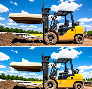 Настраиваемый электрический вилочный погрузчик HZHI CPD с литий-ионной батареей, цельнолитыми шинами, двухступенчатой мачтой, для различных типов местности, с различными насадками для вил. - Product Image 2