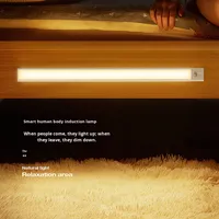 Bande lumineuse de capteur de conception moderne ultra-mince auto-adhésive magnétique pour armoire et armoire à vin Source LED