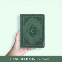 Cuaderno de Cuero PU Térmico con Diseño Floral Vintage, Diario con Dorado Dorado, Regalo Creativo, Colorido, Moderno y de Primera Calidad