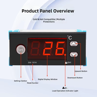 Contrôleur de température intelligent à micro-ordinateur EW-181H, thermostat PID universel pour la réfrigération et le chauffage, pour l'élevage en ferme