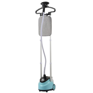 Défroisseur vapeur 2-en-1 avec planche à repasser, vapeur puissante, grand réservoir d'eau, double barre, défroisseur vertical pour usage domestique - Product Image 1