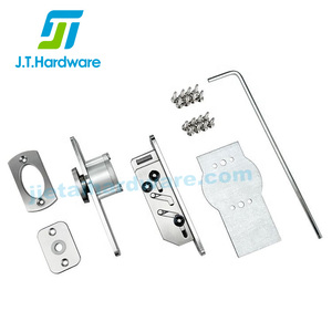 Système de pivot de porte en bois en acier inoxydable à rotation libre robuste de 500 kg, système de charnière à pivot dissimulé avec pivot supérieur réglable - Product Image 2