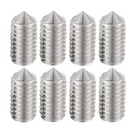 Vis de fixation à tête plate en acier inoxydable DIN914 de haute qualité, filetage fin M8 x 10 mm, revêtement zingué, mesure métrique/pouce, grade 4.8-12.9