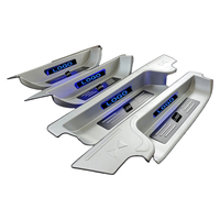 HY Alphard Vellfire LexusLM - Seuil de porte coulissant arrière éclairé par LED - Marchepied de bienvenue - Seuil de porte intérieur - Pédale en aluminium AH20 30 40