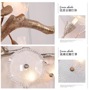 Zeal Lighting Lámpara de hotel creativa de alta calidad, candelabro moderno grande LED de arte, candelabros de cristal de lujo - Product Image 4