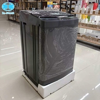 Lave-linge à chargement par le haut entièrement automatique de 15 kg, grande capacité, lave-linge domestique à économie d'énergie, machine à laver à chargement par le haut avec