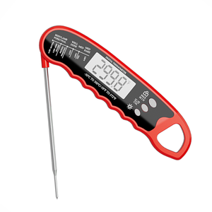 Termómetro digital de barbacoa impermeable plegable más vendido con retroiluminación Cocina Cocinar Max Min Hold Soporte personalizado OEM ODM - Product Image 1