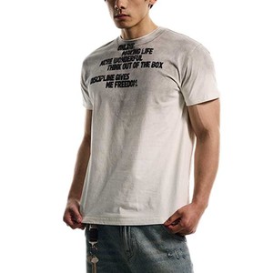Finch Garment, camiseta de longitud corta personalizada de alta calidad para hombre, estilo de verano <span class=keywords><strong>Mne</strong></span> con cuello, camiseta DTG de lavado sucio para hombre - Product Image 2
