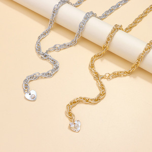 Chaîne de taille en alliage de cuivre style européen-américain avec bordure en strass pour femme, chaîne de corps tendance pour la plage - Product Image 2