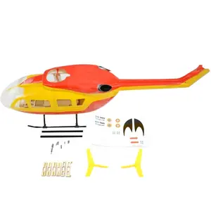 Fuselaje de helicóptero de control remoto, juguete de helicóptero de radiocontrol de seguridad Civic, tamaño 450, EC145