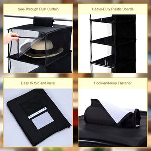 Organizador de Gorras Colgante para Armario, de Tela No Tejida, con 6 Bolsillos, para Guardar Gorras en el Dormitorio - Product Image 5
