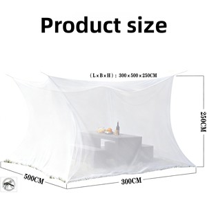 <span class=keywords><strong>Moustiquaire</strong></span> carrée grand format en polyester anti-insectes pour adultes, idéale pour l'extérieur, le jardin, la cour et la terrasse – Collection été transfrontalière - Product Image 5