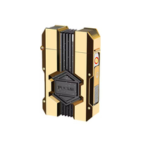 Étui à cigarettes en métal avec logo laser personnalisé, 10 pièces, lumières colorées, boîte à cigarettes avec briquets à fil de tungstène rechargeables pour fumeurs