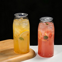 Gobelets en plastique PET transparent personnalisés de 21 oz (635 ml) pour les smoothies aux fruits, vente en gros, grands contenants à emporter pour boissons avec couvercle à ouverture facile