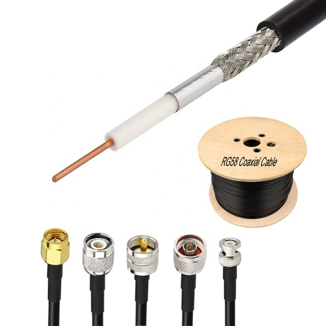 50 Ohm Cable Coaxial Kabel Tnc N Male Rg-58 Rg 58 Rg58 U Wire Low Loss Rf Jumper Coax Bnc Sma Coaxial Cable Assembly