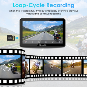 Caméra embarquée pour moto Carpuride avec écran GPS, MP3, DSP, CarPlay sans fil et Android <span class=keywords><strong>Auto</strong></span>, caméras avant/arrière, écran rotatif W712D - Product Image 6
