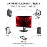 Monitor para Esports de 540Hz y 24.1 Pulgadas FHD sin Marco, Monitor de Escritorio para Computadora con Baja Latencia de 0.2ms para Cibercafés, Venta al Por Mayor