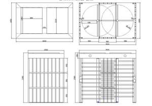 Tourniquet de sécurité <span class=keywords><strong>tandem</strong></span> pleine hauteur de porte tournante pour les chantiers de construction d'usine d'entrepôt - Product Image 6