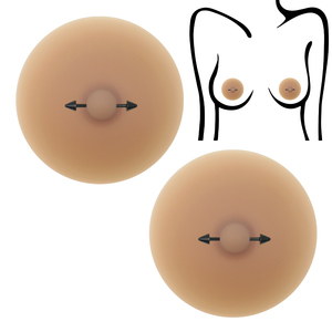 <span class=keywords><strong>Copricapezzoli</strong></span> in <span class=keywords><strong>Silicone</strong></span> Riutilizzabili con Piercing, Tonalità della Pelle, per Decorazione del Seno - Product Image 2